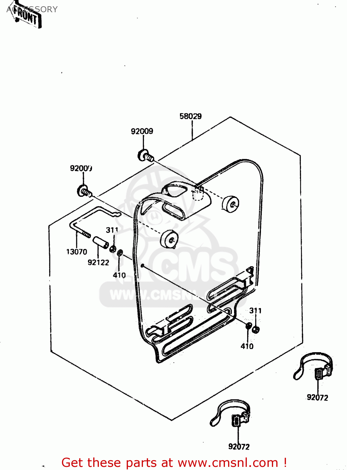 ACCESSORY KX80-E2 1984 USA CANADA UK AL