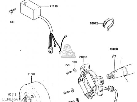GENERATOR - KX80-E2 1984 USA CANADA UK AL