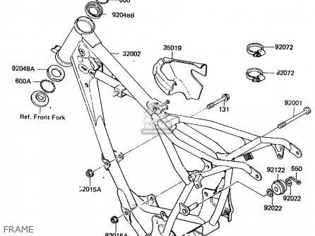 FRAME - KX80-E2 1984 USA CANADA UK AL