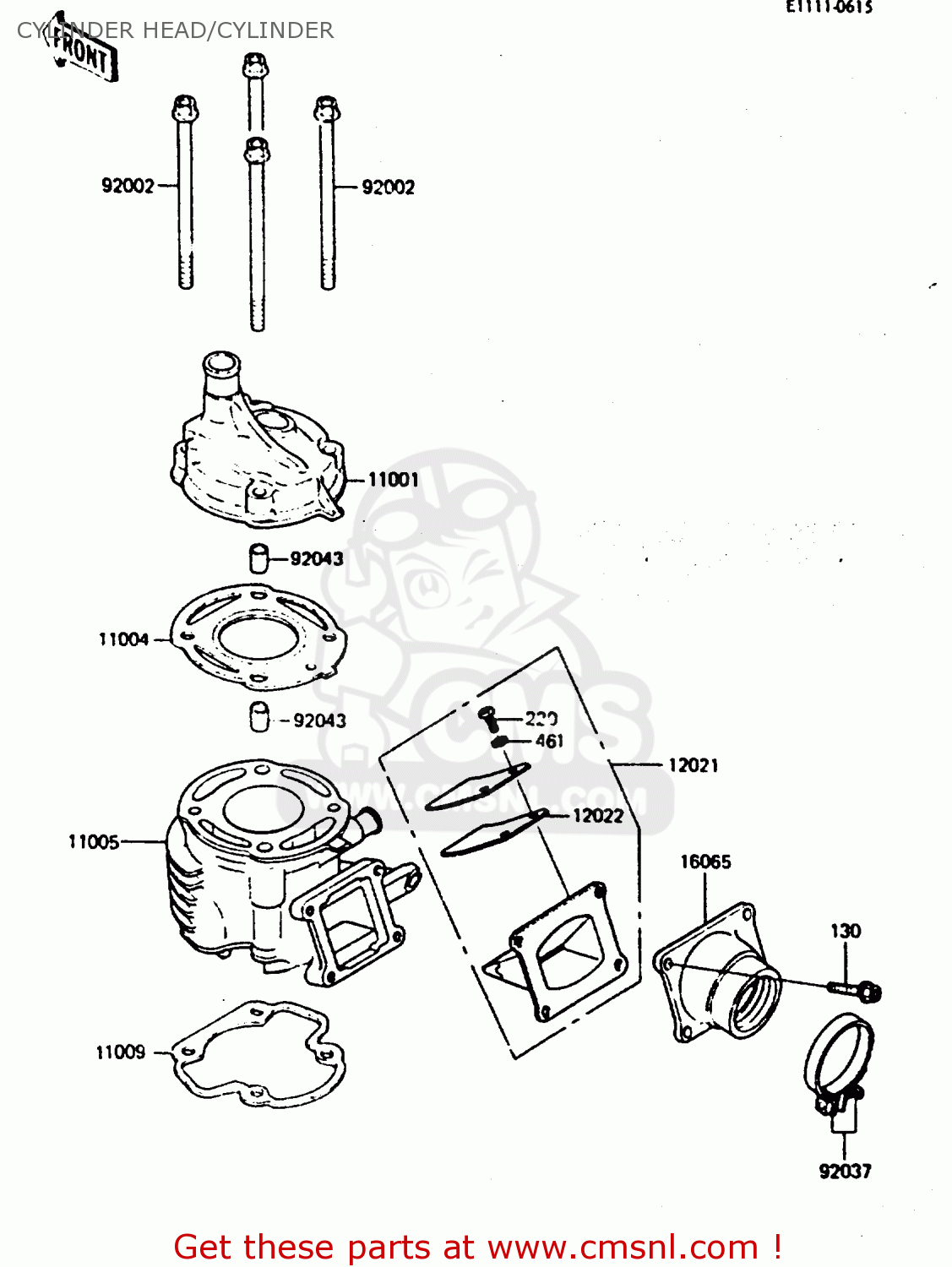 CYLINDER HEAD/CYLINDER KX80-E3 1985 UNITED KINGDOM AL