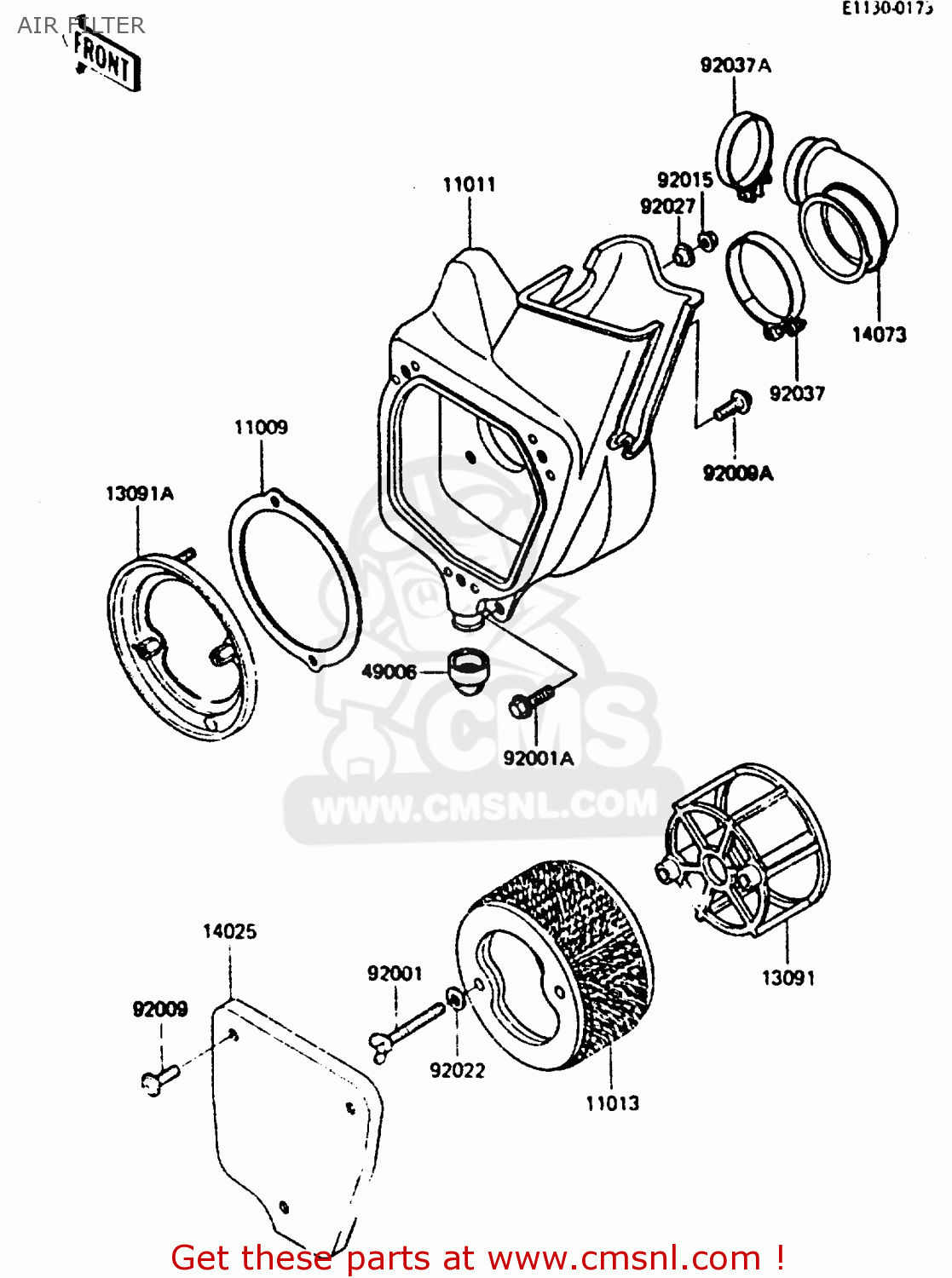 AIR FILTER KX80-E3 1985 UNITED KINGDOM AL