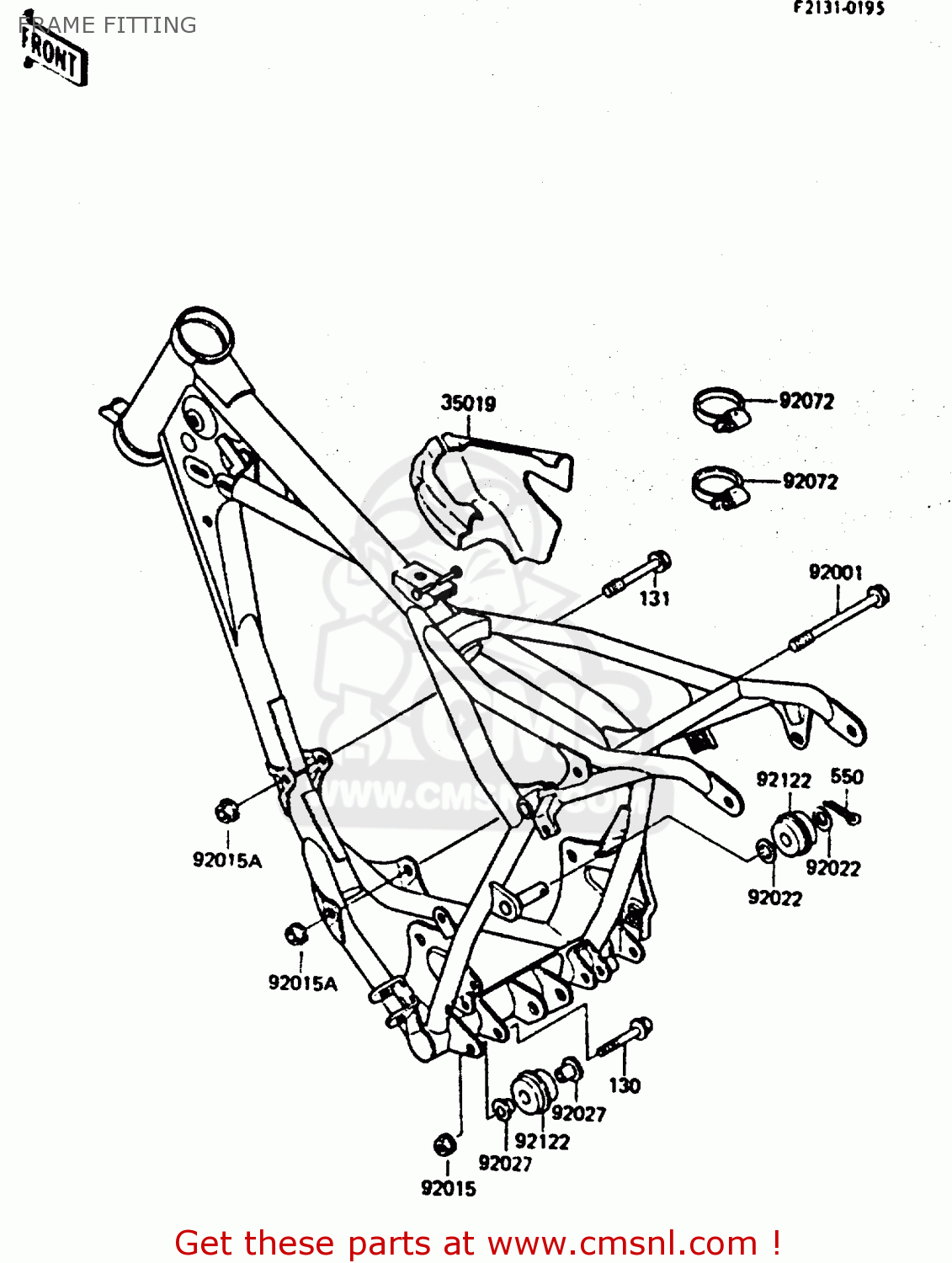 FRAME FITTING KX80-E3 1985 UNITED KINGDOM AL