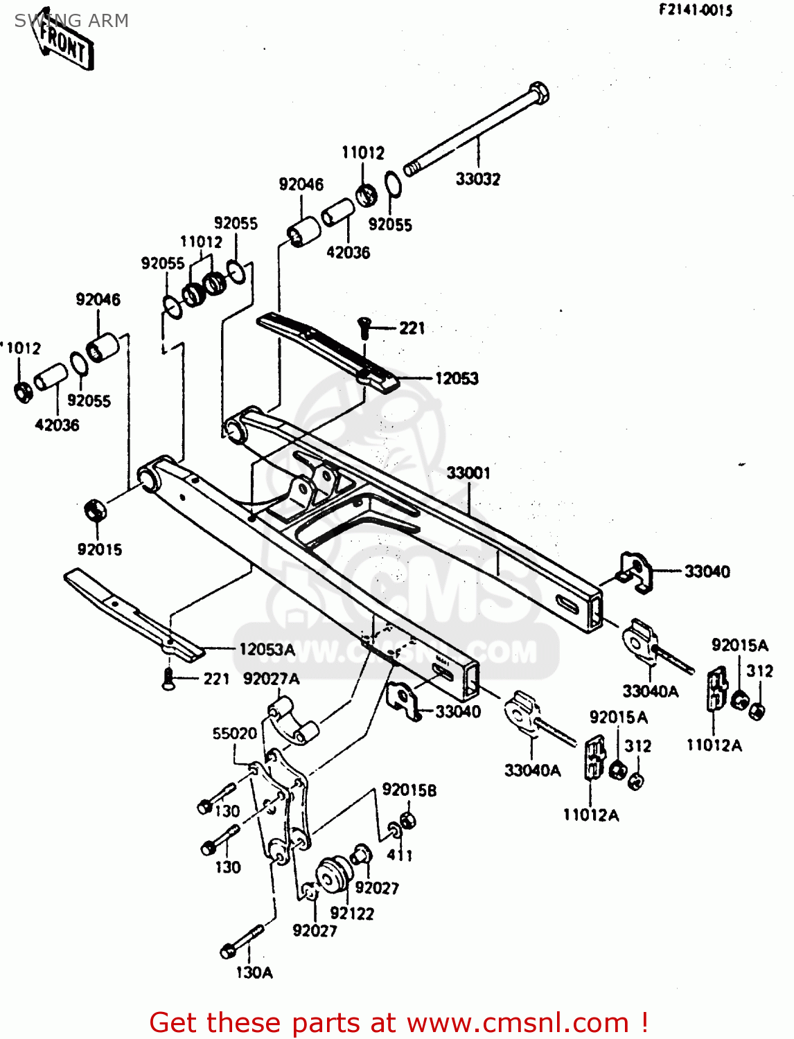 SWING ARM KX80-E3 1985 UNITED KINGDOM AL