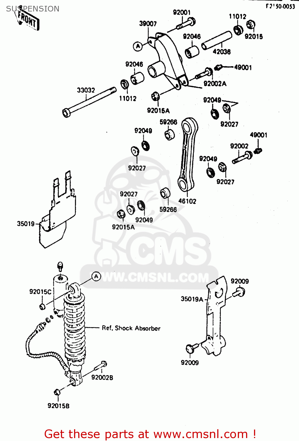 SUSPENSION KX80-E3 1985 UNITED KINGDOM AL