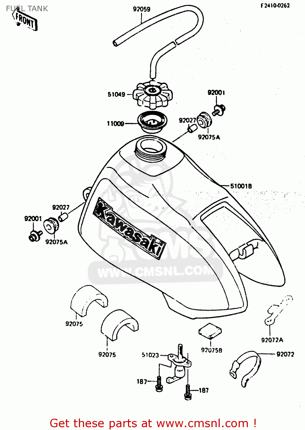 FUEL TANK KX80-E3 1985 UNITED KINGDOM AL
