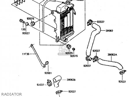 RADIATOR - KX80-E3 1985 UNITED KINGDOM AL
