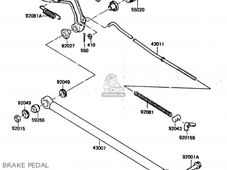 BRAKE PEDAL - KX80-E3 1985 UNITED KINGDOM AL