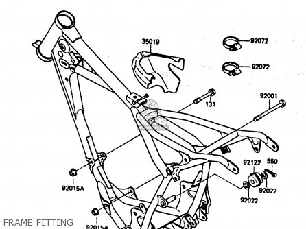 FRAME FITTING - KX80-E3 1985 UNITED KINGDOM AL