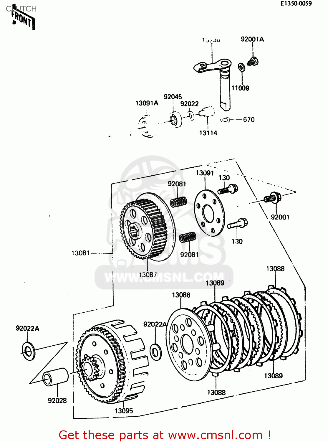 CLUTCH KX80-F2 1984