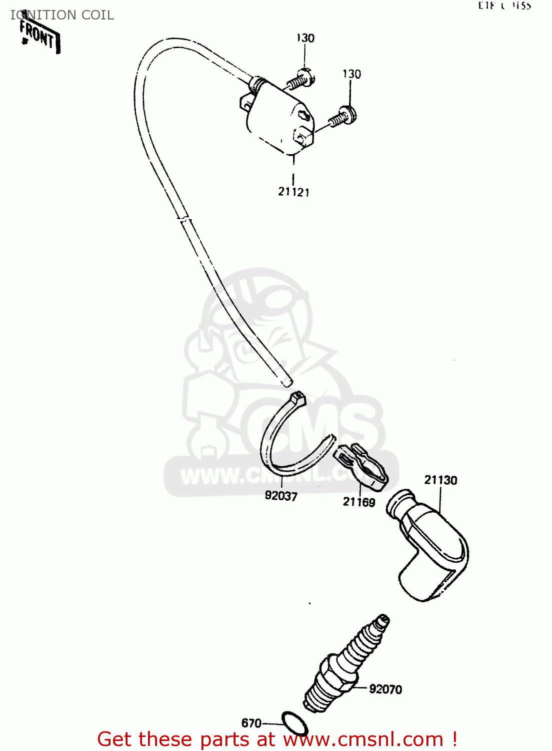 IGNITION COIL KX80-F2 1984