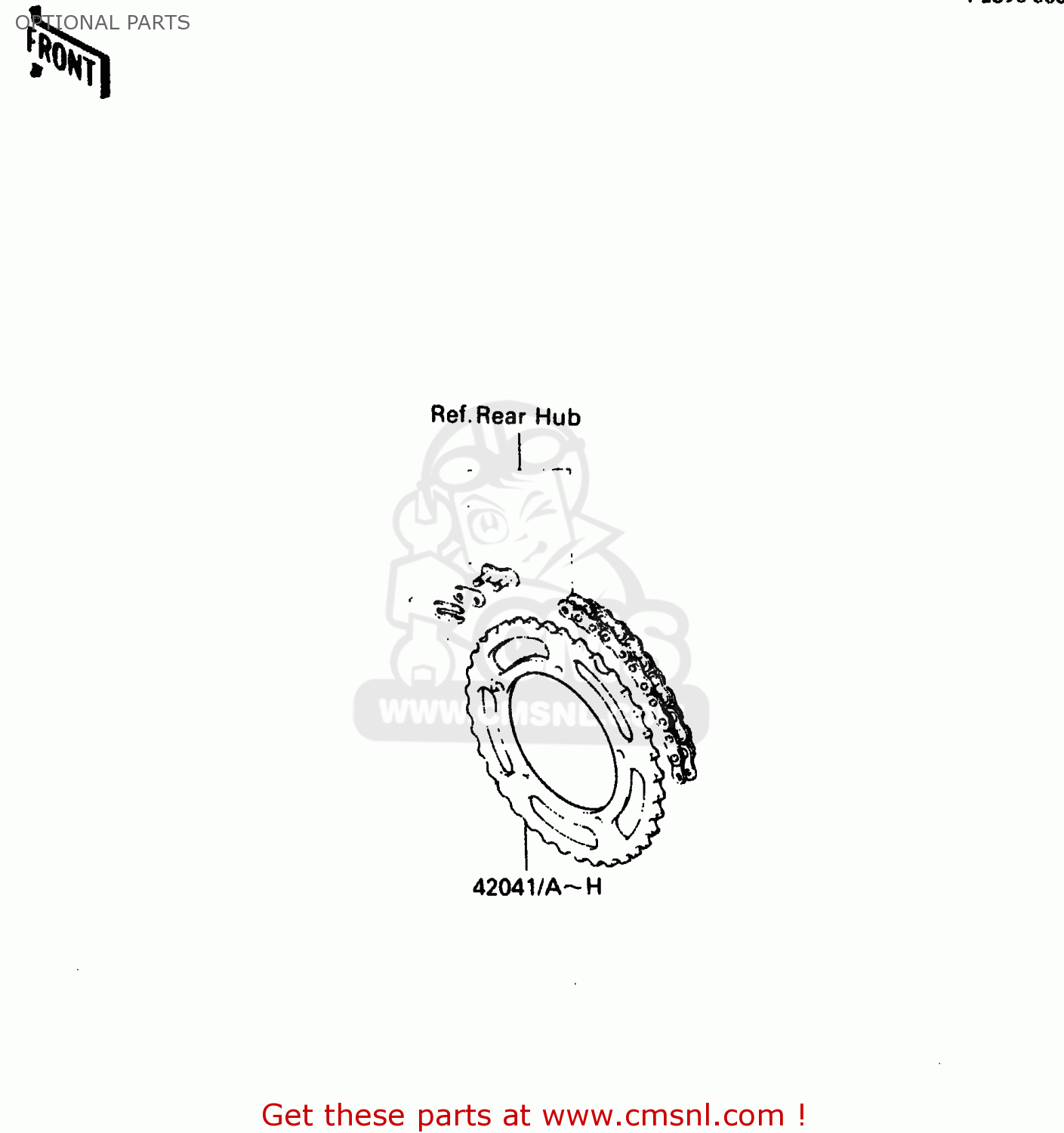 OPTIONAL PARTS KX80-F2 1984