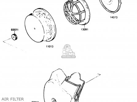 AIR FILTER - KX80-F2 1984