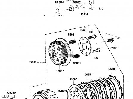 CLUTCH - KX80-F2 1984