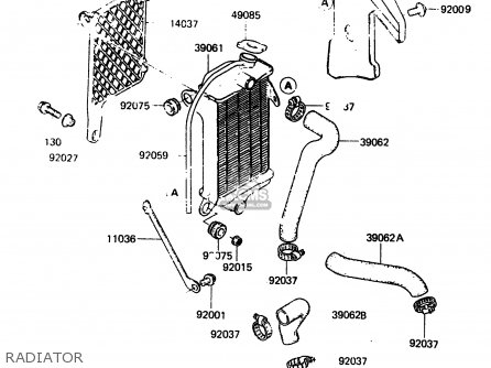 RADIATOR - KX80-F2 1984
