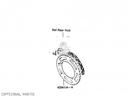 OPTIONAL PARTS - KX80-F2 1984