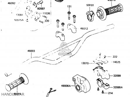 HANDLEBAR - KX80-F2 1984