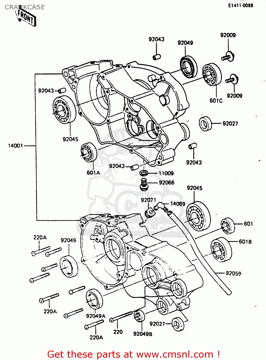 CRANKCASE KX80-F3 1985