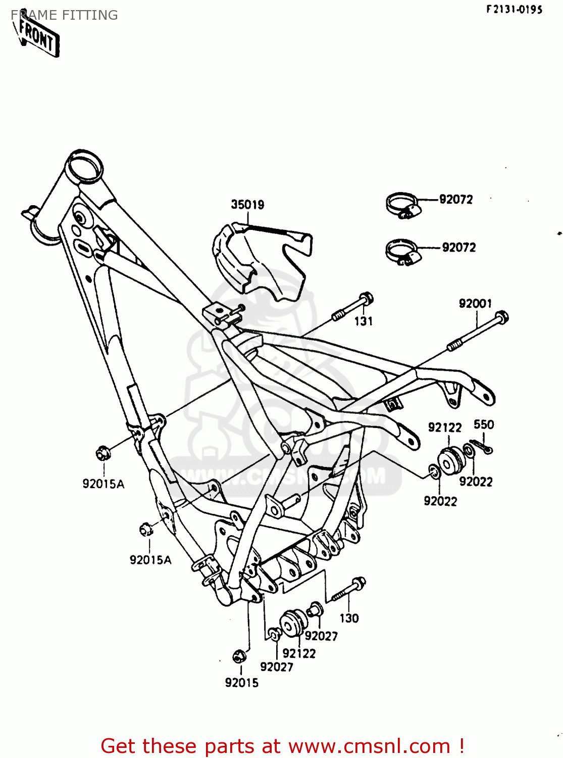 FRAME FITTING KX80-F3 1985