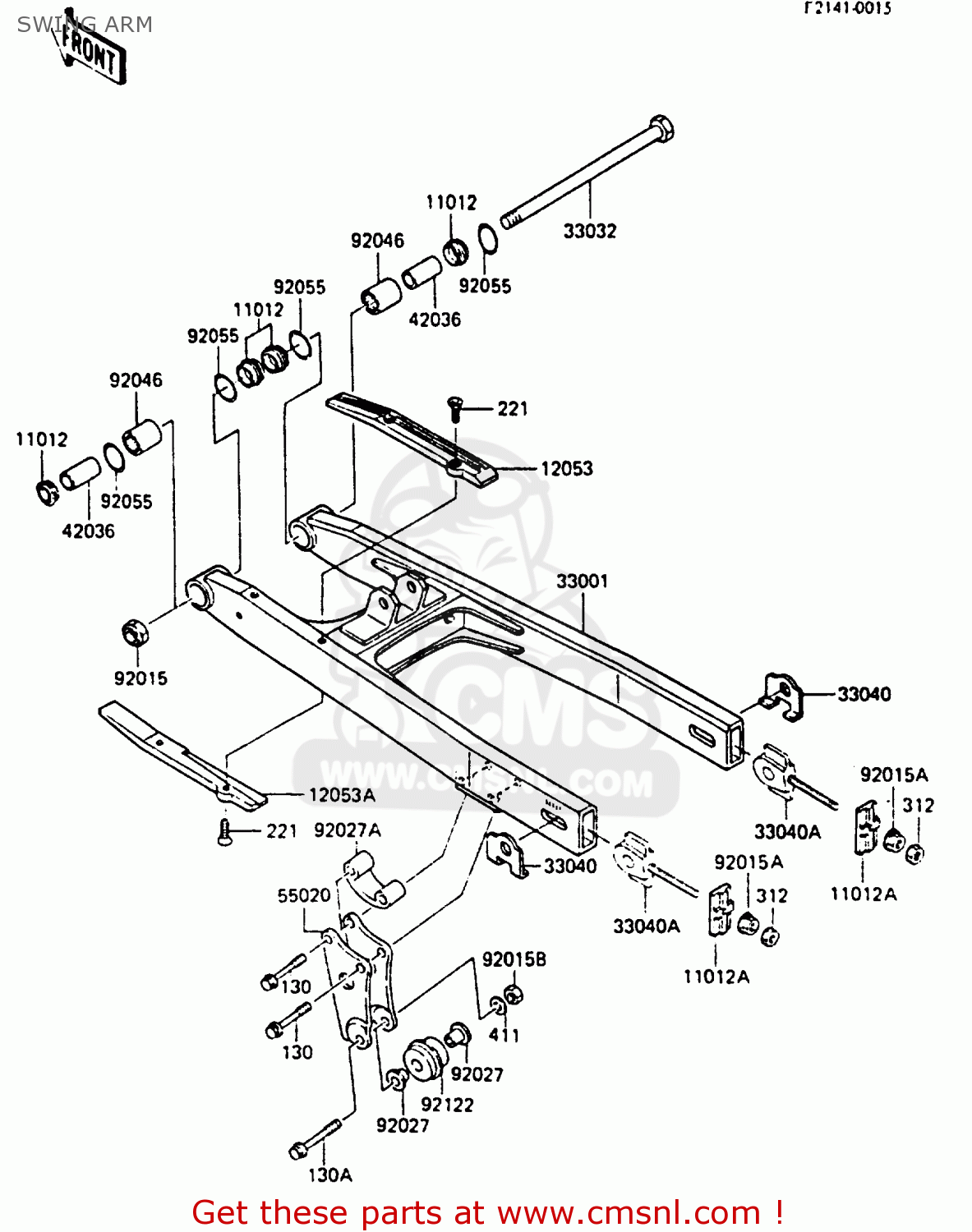 SWING ARM KX80-F3 1985