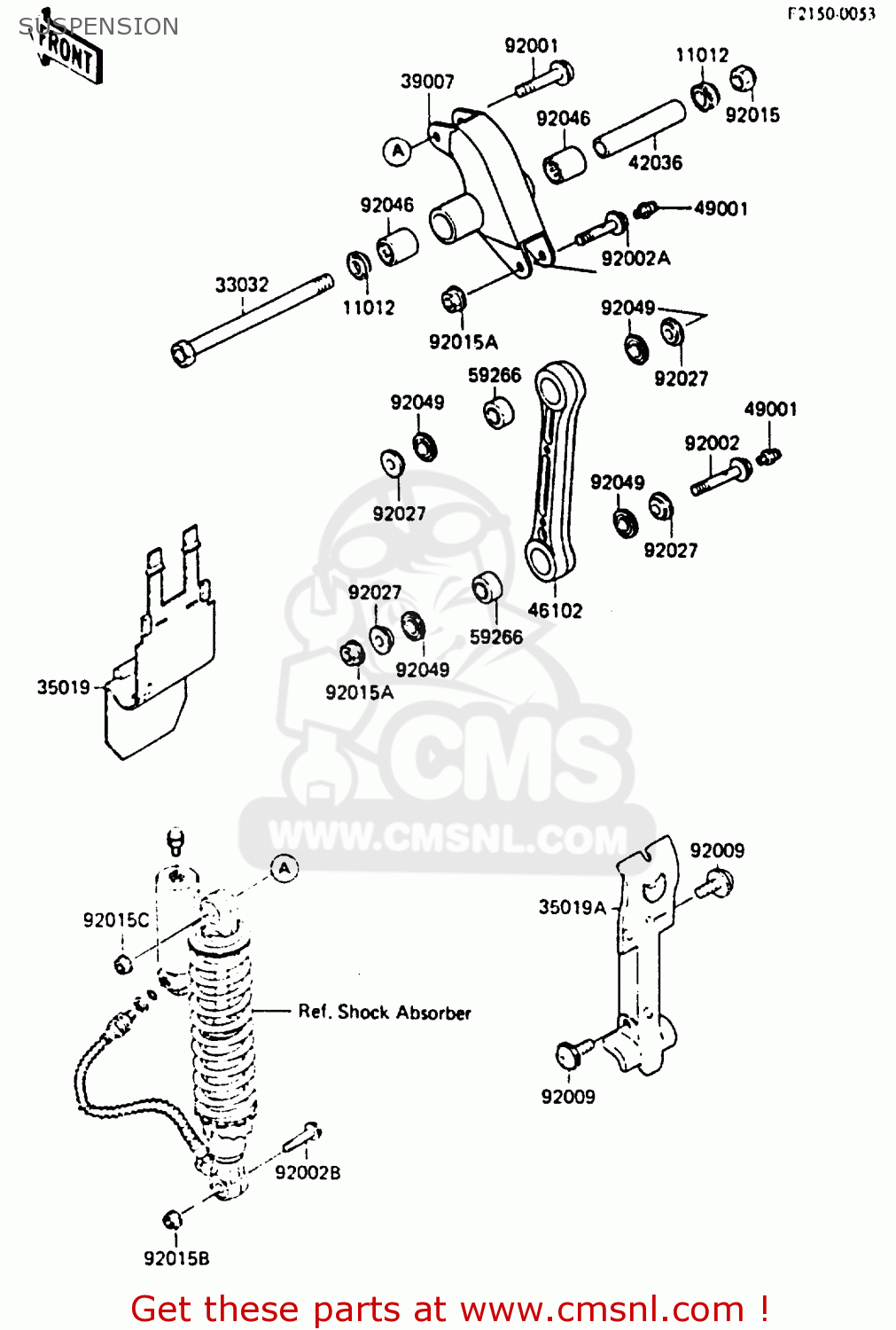 SUSPENSION KX80-F3 1985