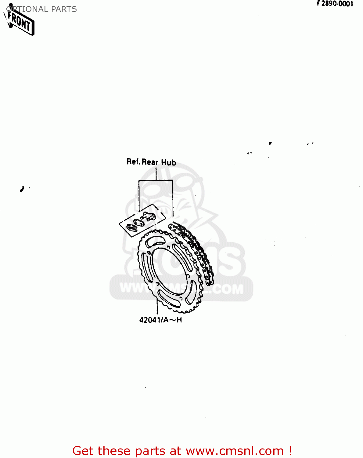 OPTIONAL PARTS KX80-F3 1985