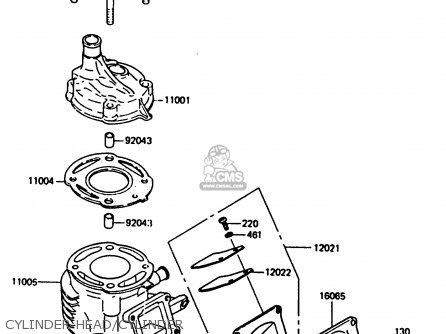 CYLINDER HEAD/CYLINDER - KX80-F3 1985