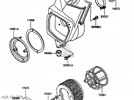 AIR FILTER - KX80-F3 1985