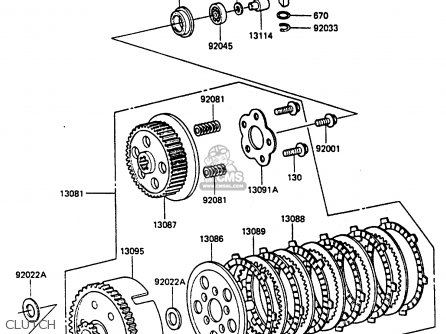 CLUTCH - KX80-F3 1985
