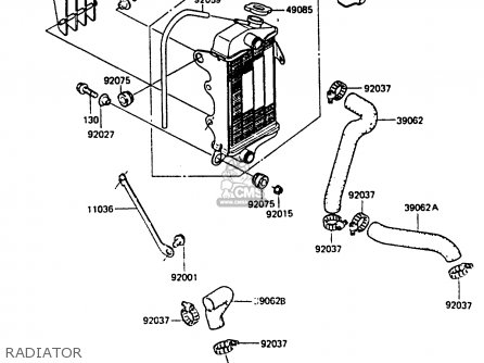 RADIATOR - KX80-F3 1985