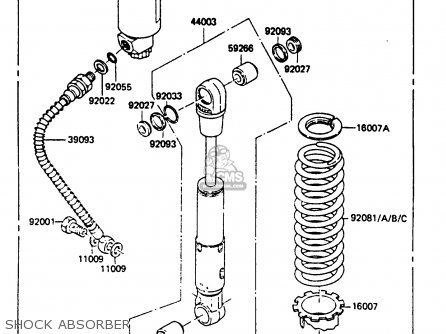 SHOCK ABSORBER - KX80-F3 1985