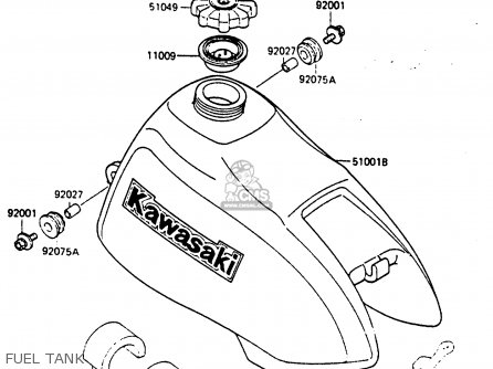FUEL TANK - KX80-F3 1985