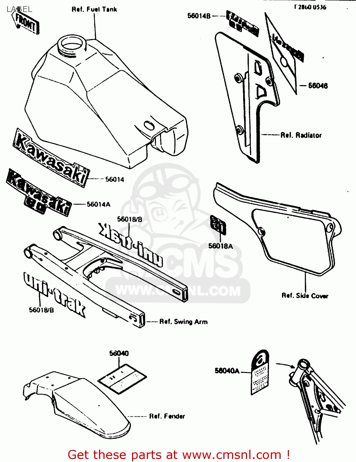 LABEL KX80-G1 1986 AL UR