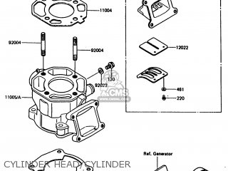 CYLINDER HEAD/CYLINDER - KX80-G1 1986 AL UR