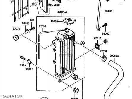 RADIATOR - KX80-G1 1986 AL UR