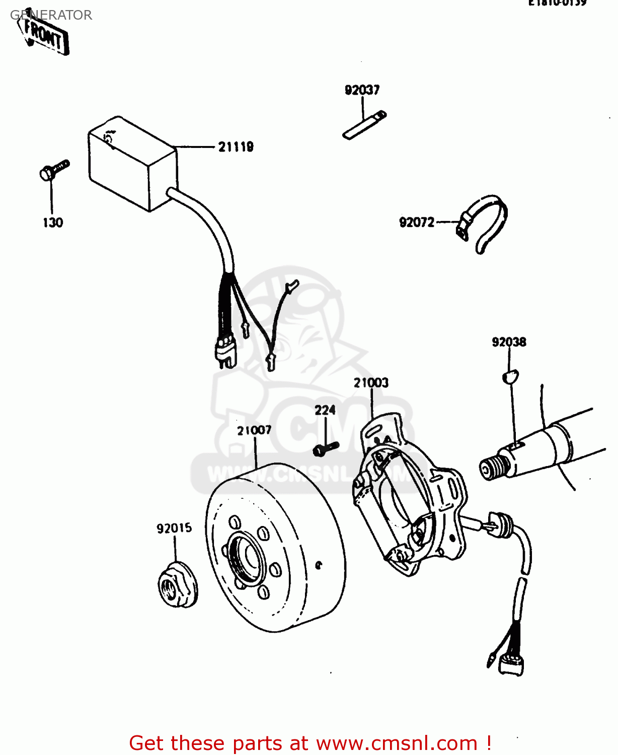 GENERATOR KX80-G2 1987 AL UR
