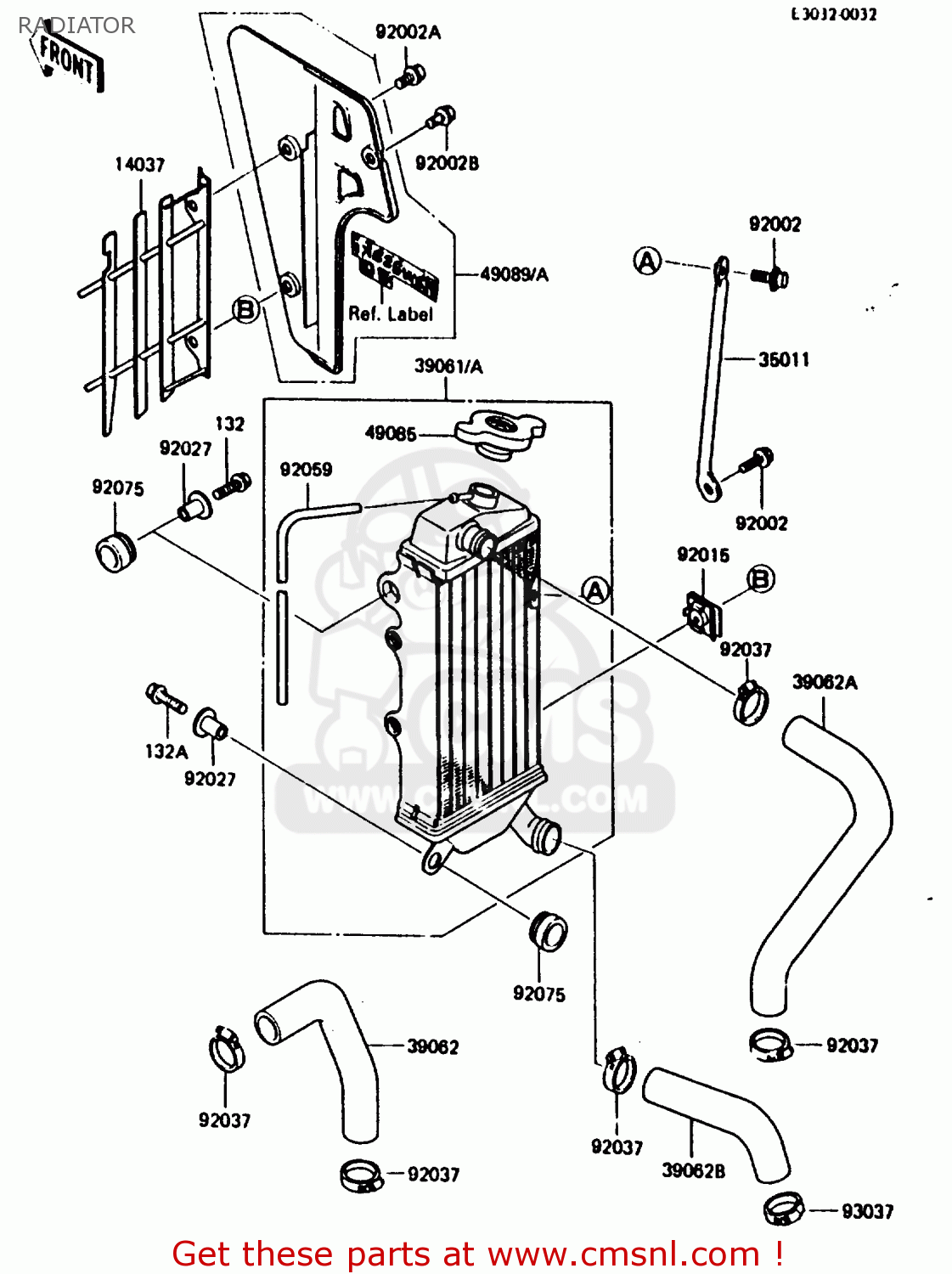 RADIATOR KX80-G2 1987 AL UR