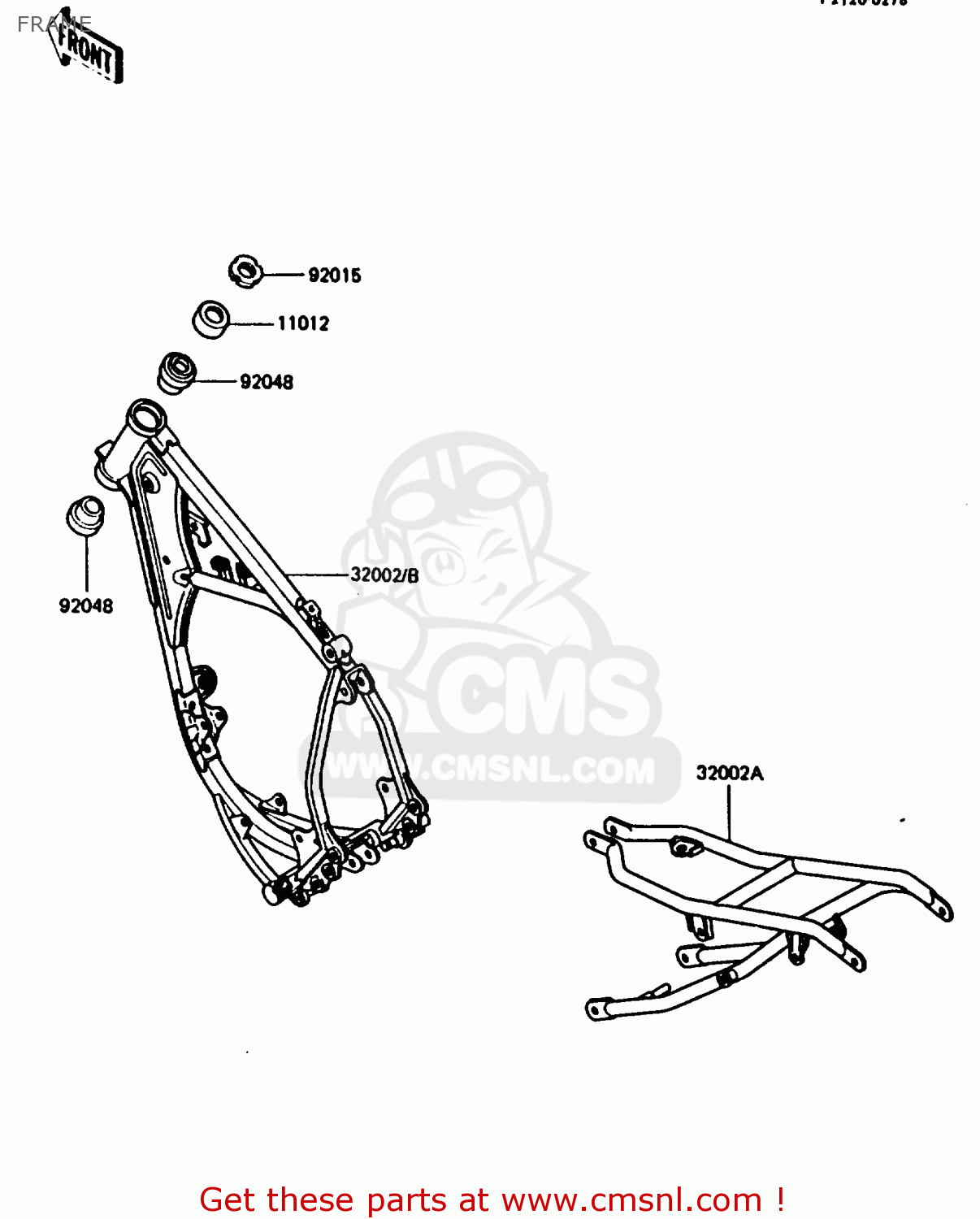 FRAME KX80-G2 1987 AL UR