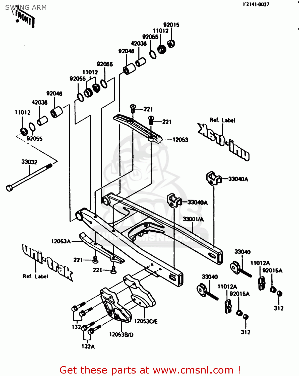 SWING ARM KX80-G2 1987 AL UR