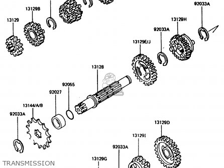 TRANSMISSION - KX80-G2 1987 AL UR