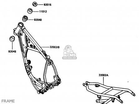 FRAME - KX80-G2 1987 AL UR