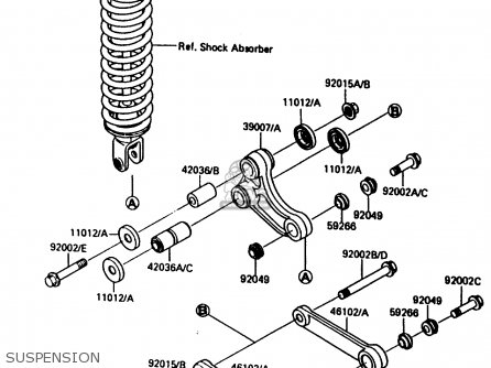 SUSPENSION - KX80-G2 1987 AL UR