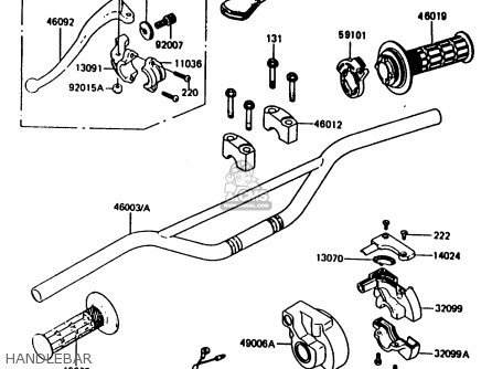 HANDLEBAR - KX80-G2 1987 AL UR