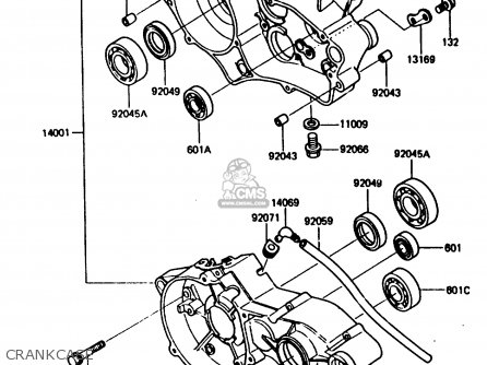 CRANKCASE - KX80-H1 1986 WEST GERMANY