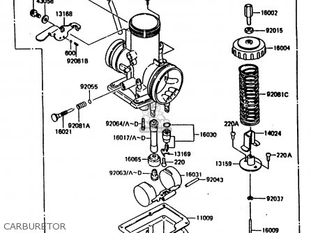 CARBURETOR - KX80-H1 1986 WEST GERMANY