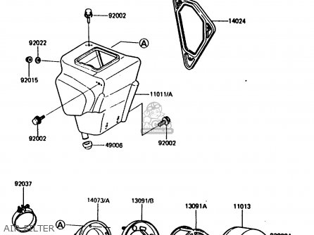 AIR FILTER - KX80-H1 1986 WEST GERMANY