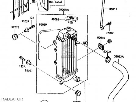 RADIATOR - KX80-H1 1986 WEST GERMANY