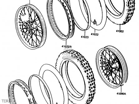 TIRE - KX80-H1 1986 WEST GERMANY
