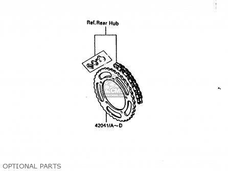 OPTIONAL PARTS - KX80-H1 1986 WEST GERMANY