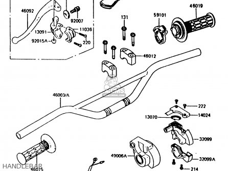 HANDLEBAR - KX80-H1 1986 WEST GERMANY