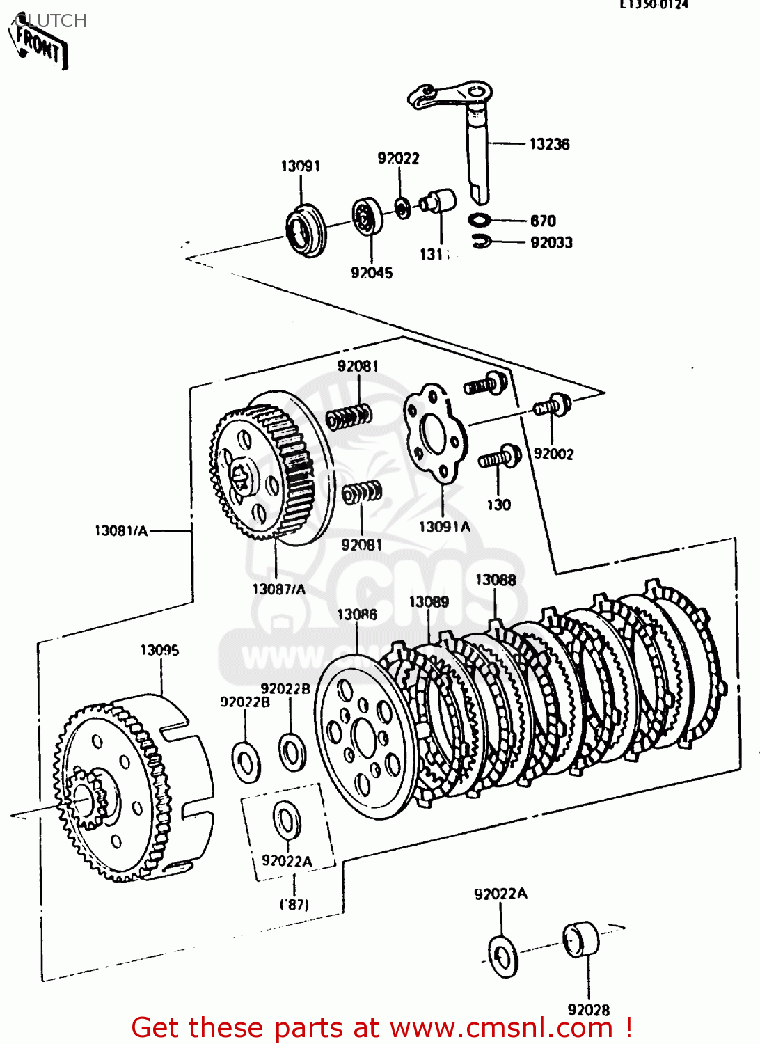 CLUTCH KX80-H2 1987 WEST GERMANY